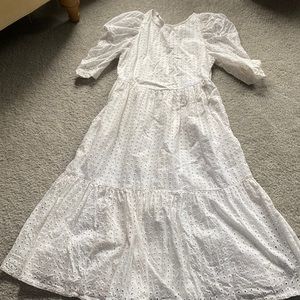 Spring dress sale! White cottage core dress